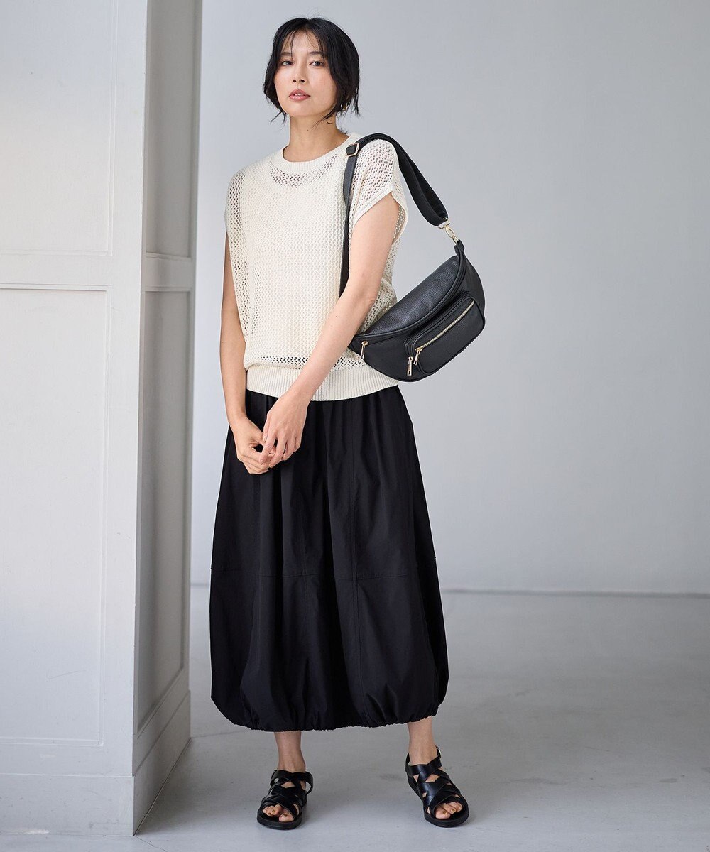 ANY 【ウエストゴム/2WAY】ドロストスカート 