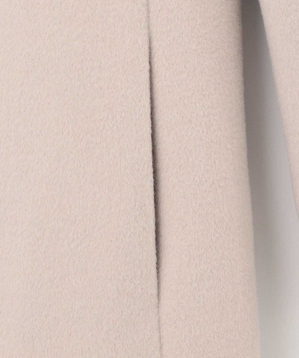 J.PRESS LADIES L アンゴラビーバー ノーカラーコート 