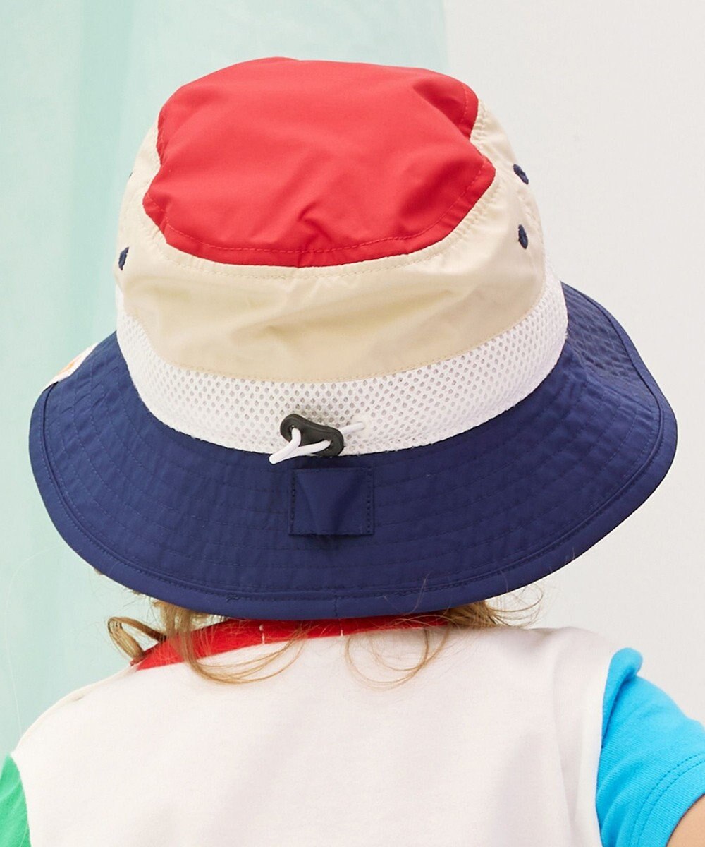 MIKI HOUSE HOT BISCUITS 【48-54cm】 日よけ付き サファリハット 