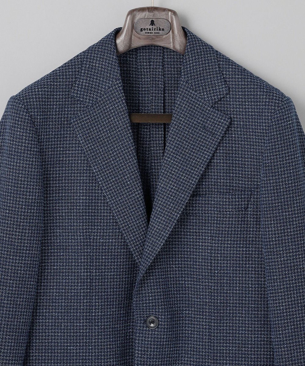 GOTAIRIKU 【尾州】ストレッチメッシュジャケット_千鳥格子柄 