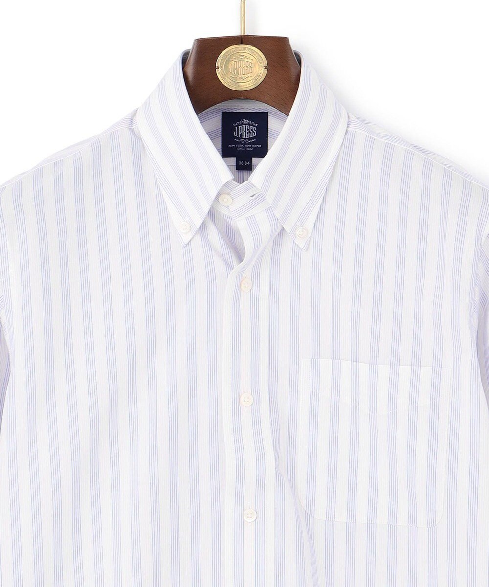 J.PRESS MEN 【PREMIUM PLEATS / 形態安定】ダッパーストライプシャツ / B.D. 