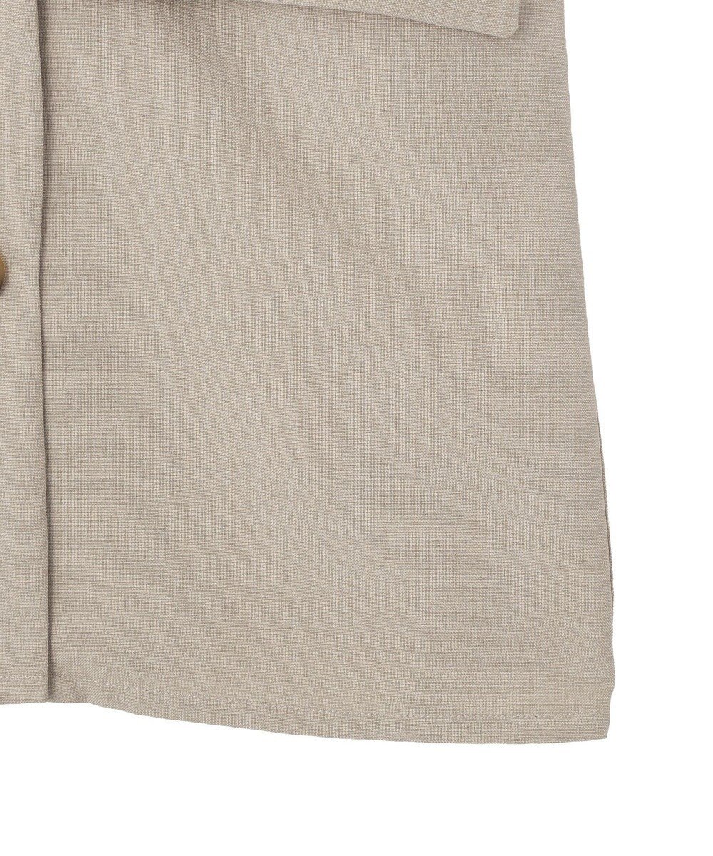 AMERICAN HOLIC 【先行予約】【イージーケア】リネンライク半袖ジャケット 