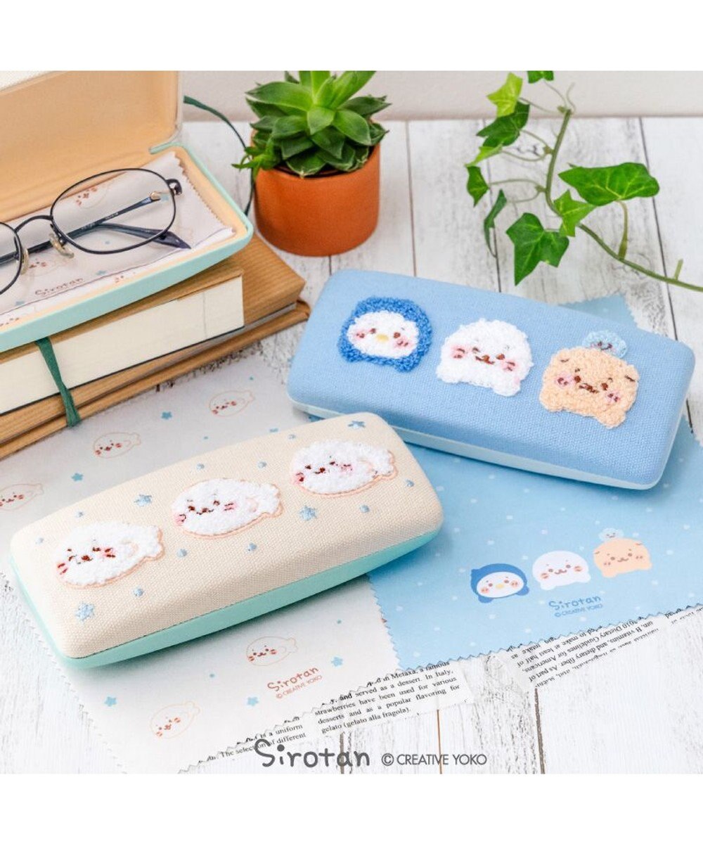Mother garden しろたん クロス付 サガラ刺繍 眼鏡ケース 《お友達》 単品 