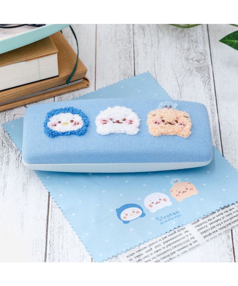 Mother garden しろたん クロス付 サガラ刺繍 眼鏡ケース 《お友達》 単品 