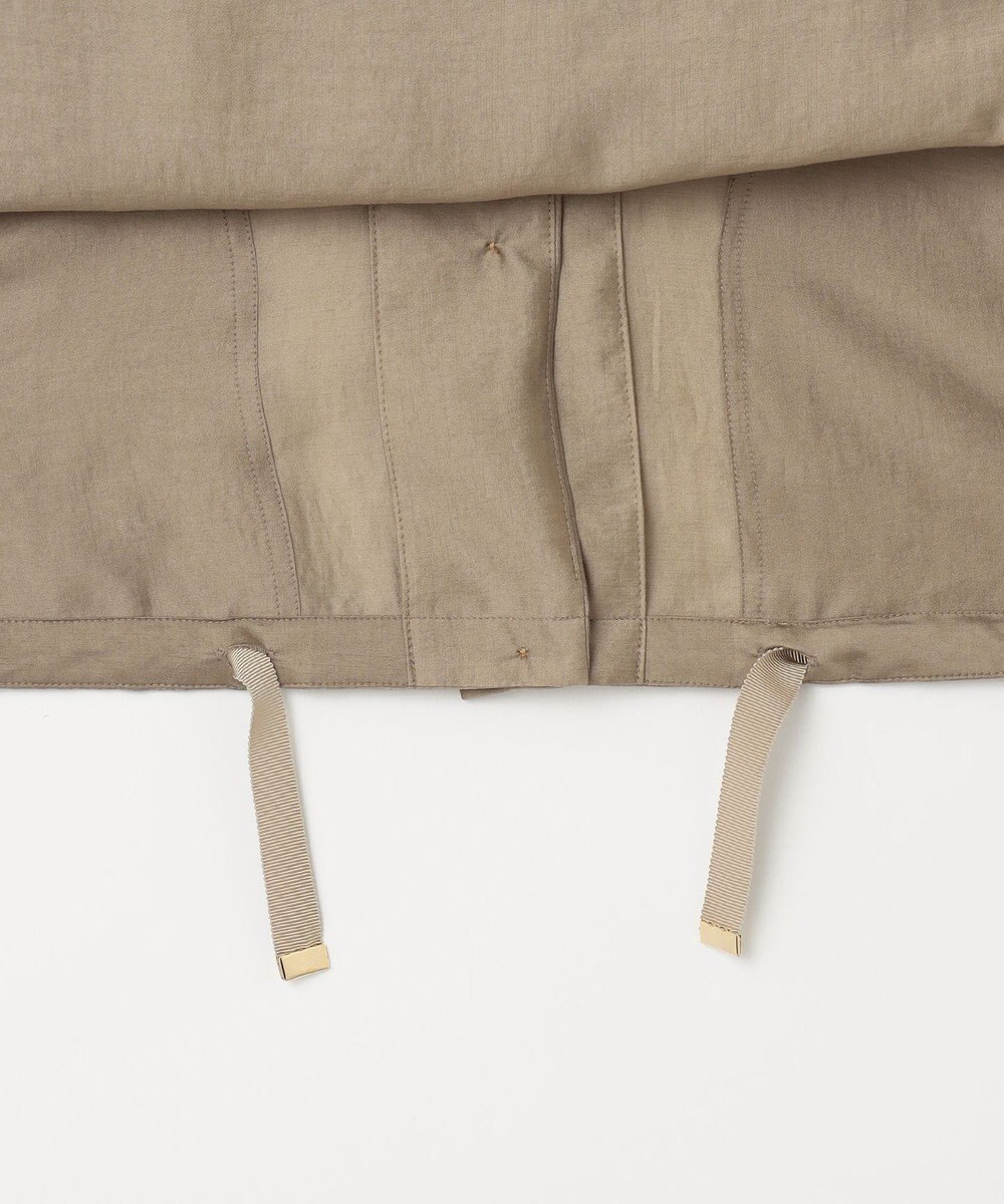 自由区 【洗える・XSサイズあり】スタンドカラーシアー ブルゾン 