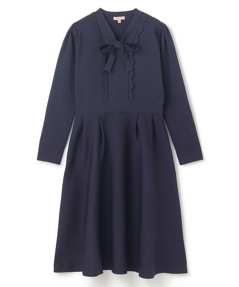 TOCCA 【洗える】BAR RIBBON KNIT DRESS ニットドレス 