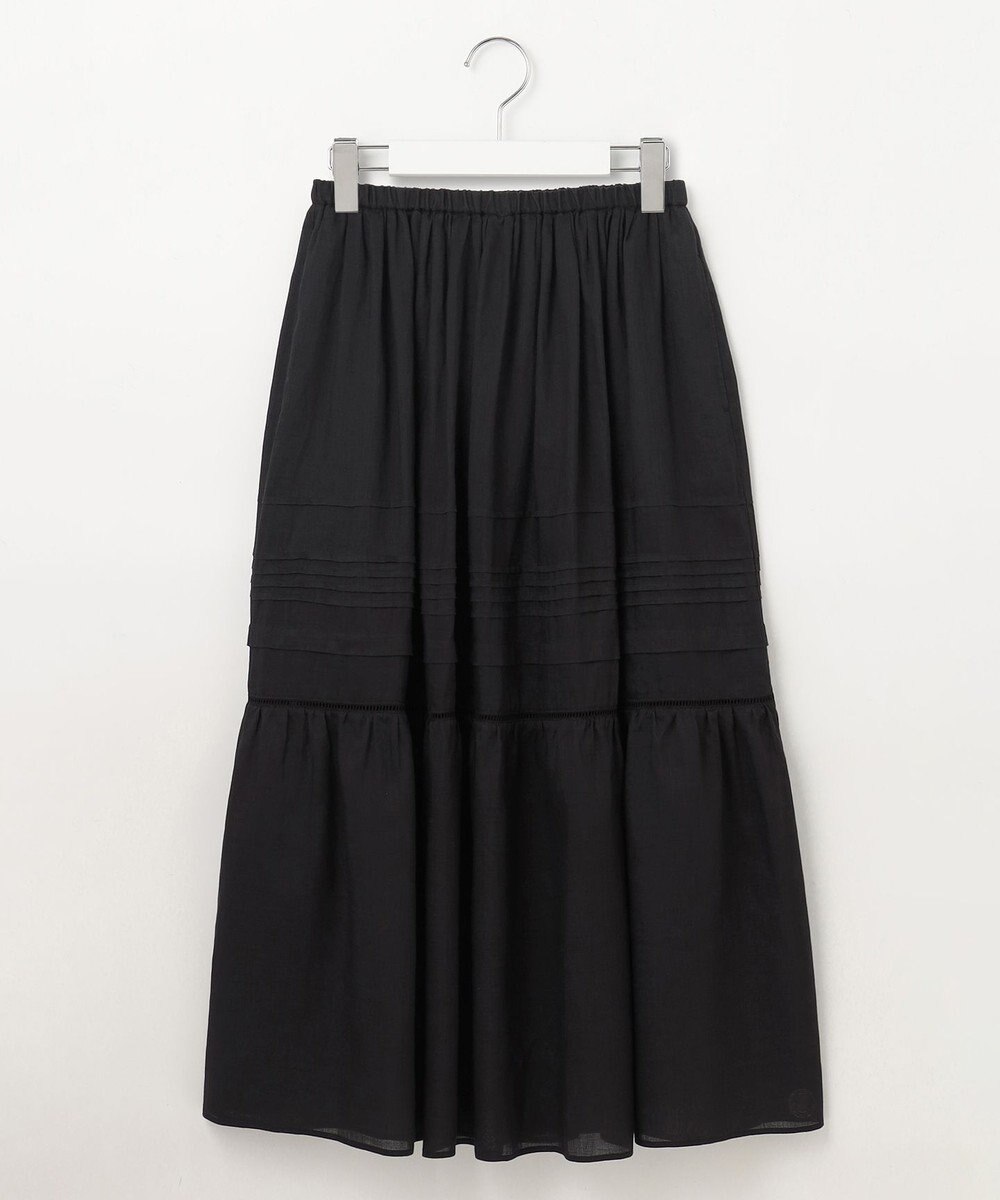 23区 【洗える】ブロドリーダンテル ティアードスカート 