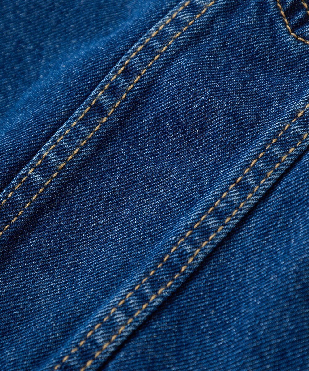 earth music&ecology ノーカラーデニムジャケット 