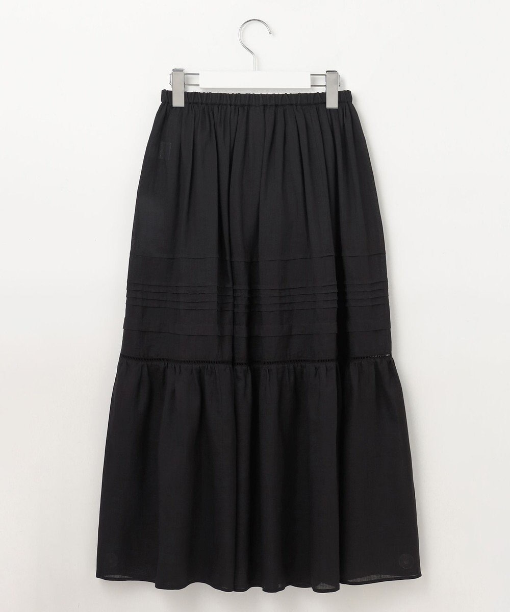23区 【洗える】ブロドリーダンテル ティアードスカート 