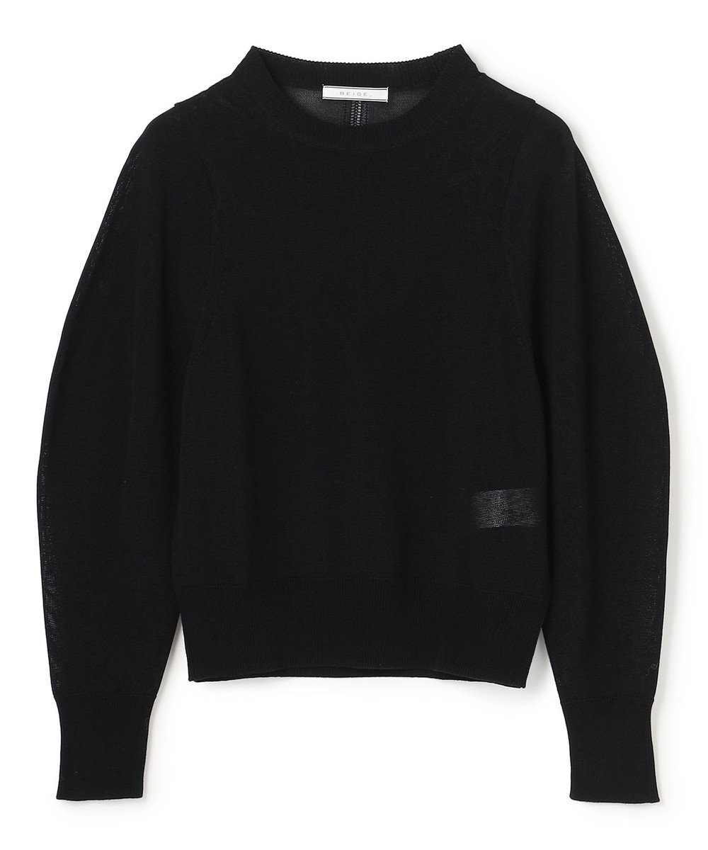 BEIGE， ARSENOPY / コットンドライタッチクルーネックニット 