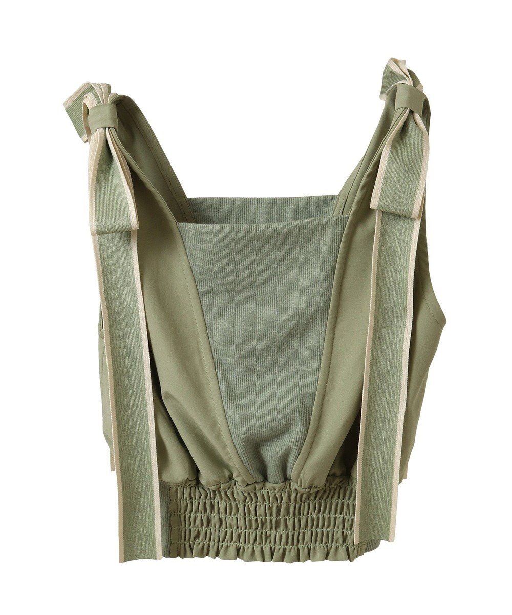 Green Parks ・ｓｗｉｎｇ　ｂｙ　ショルダーリボンノースリーブ 