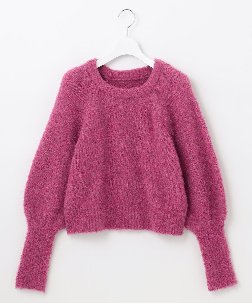 Feroux 【洗える】ブークレーラグラン ニット 