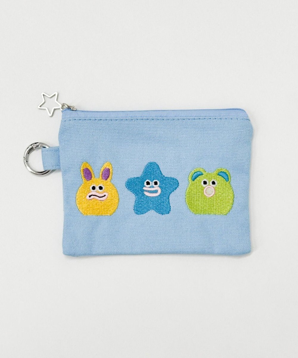 WEGO モンスター刺繍ポーチ 