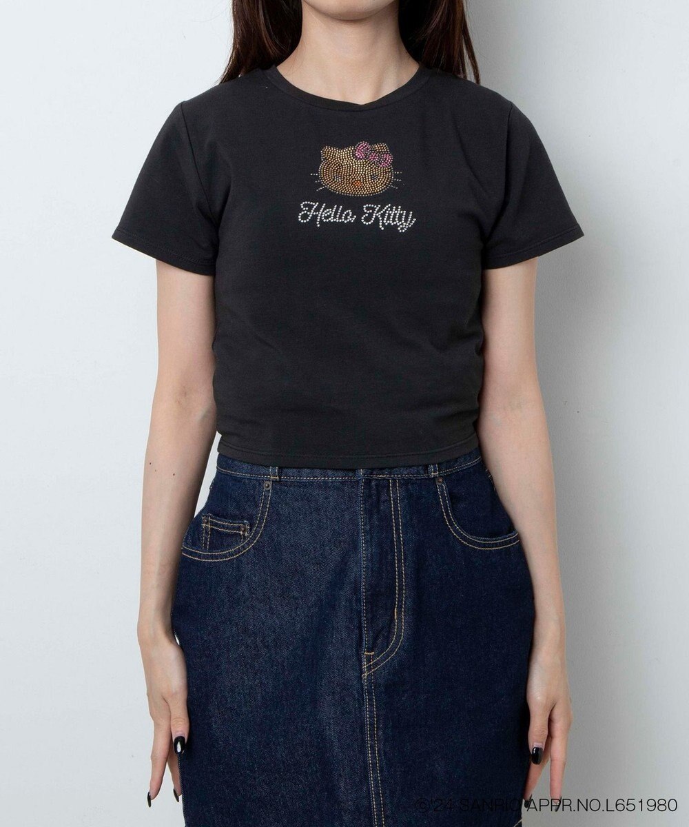 WEGO 【サンリオ】HELLOKITTYコラボラインストーンワンポイントT 
