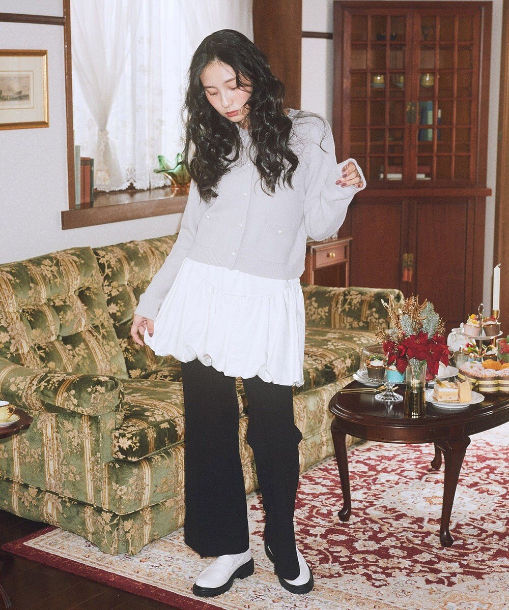 earth music&ecology センターシームフレアパンツ 