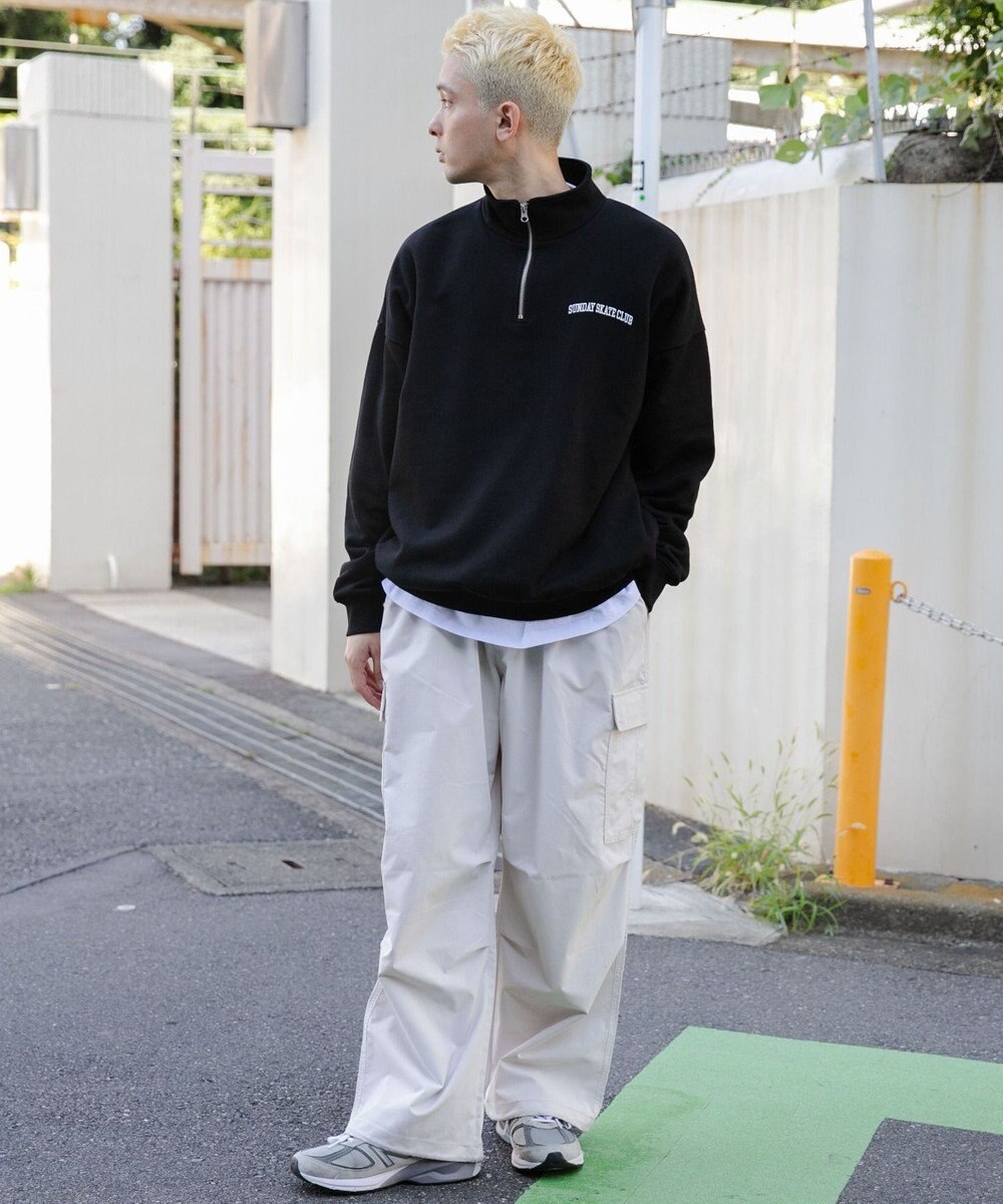 WEGO ヘビーウエイトハーフZIPワンポイントPO 