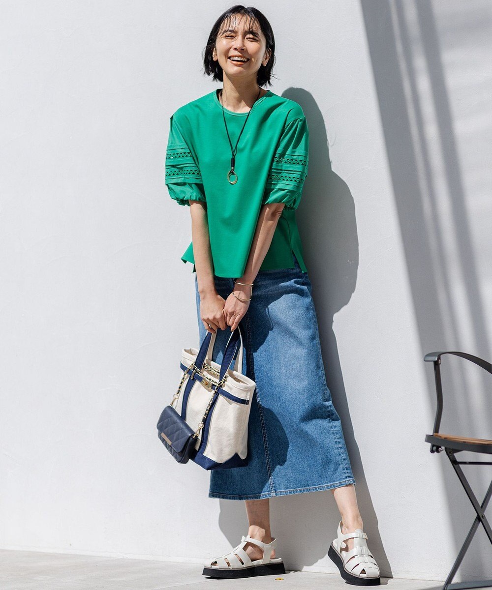 23区 ポーチ付 キャンバス トートバッグ 