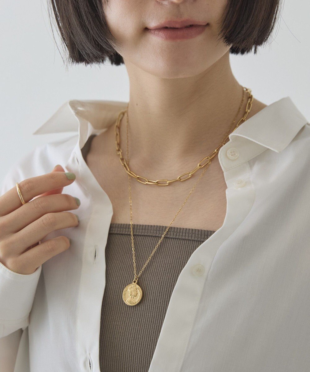 AMERICAN HOLIC 【ステンレス】コイン2連ネックレス 