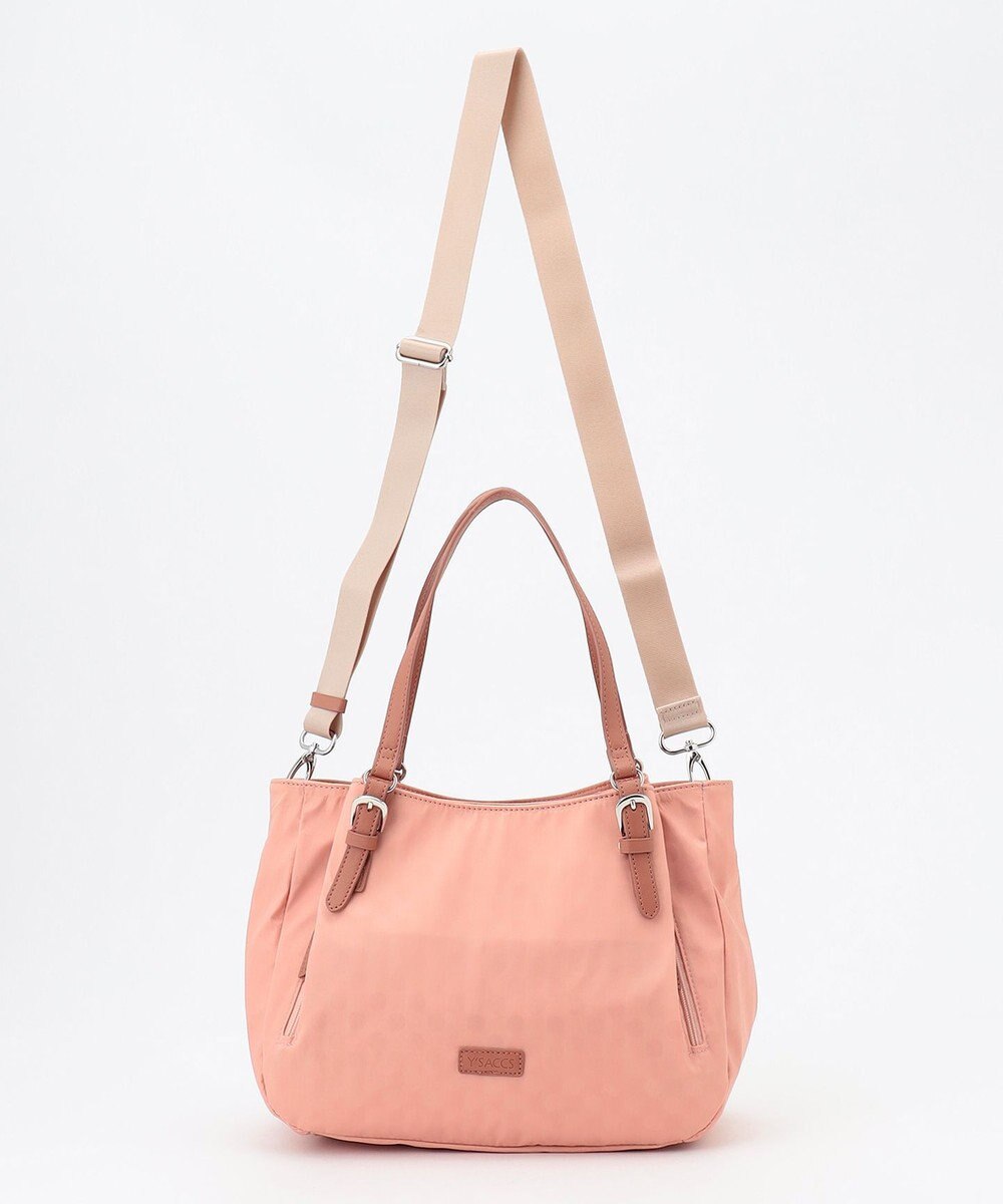 Y'SACCS ポーチ付きドットジャカードトート 