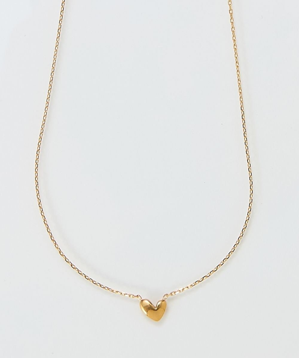 Phoebe 【限定セット】スリークハートネックレス×ロングツイストメタルパールクリップイヤリング 