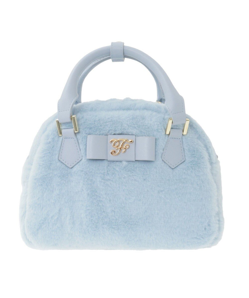 Maison de FLEUR 【限定カラーあり】フェイクファーラウンドバッグ 