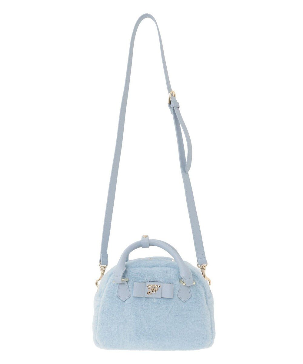 Maison de FLEUR 【限定カラーあり】フェイクファーラウンドバッグ 