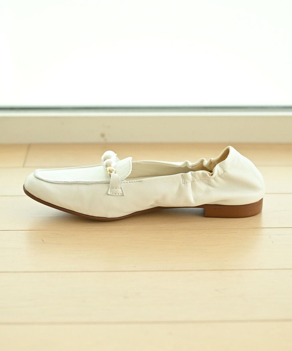 nouvelleRobe Oū 【本革・高反発】Pearl loafers スクエアトゥパルビットローファー 