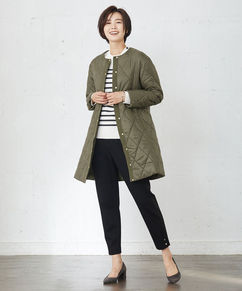 J.PRESS LADIES 【洗える】ミラノリブバスクボーダー ニット 