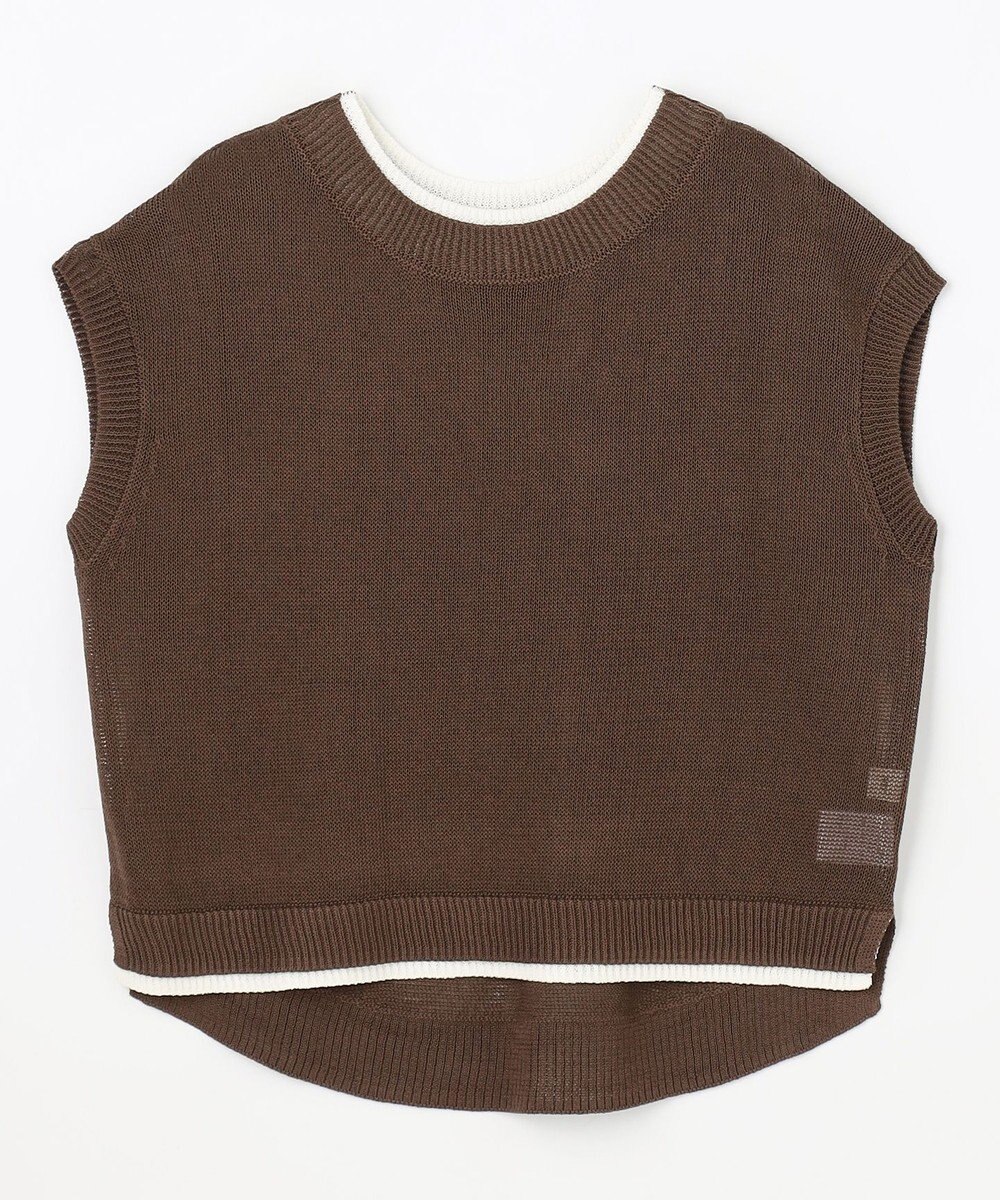 ANY L ラミータッチフレンチスリーブニット 