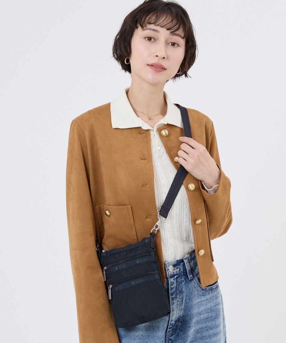 LeSportsac 3 ZIP CROSSBODY/ディープシーブルー 