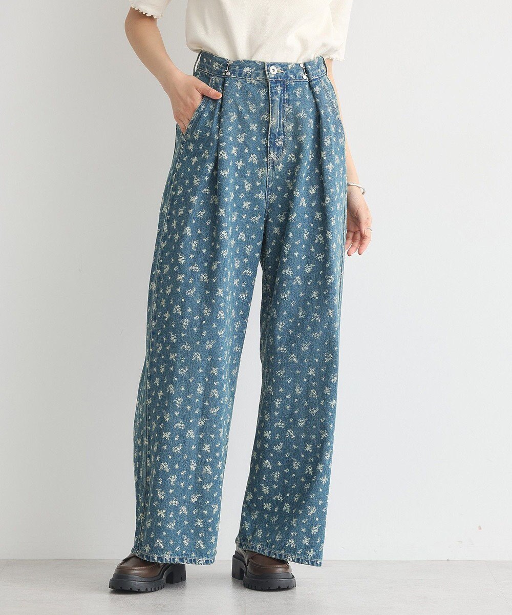 earth music&ecology タックホックデニムパンツ 