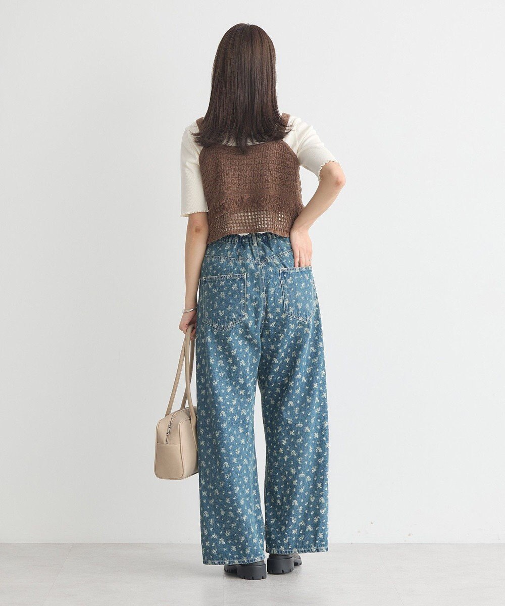 earth music&ecology タックホックデニムパンツ 