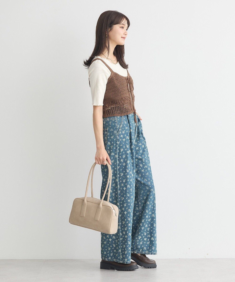 earth music&ecology タックホックデニムパンツ 