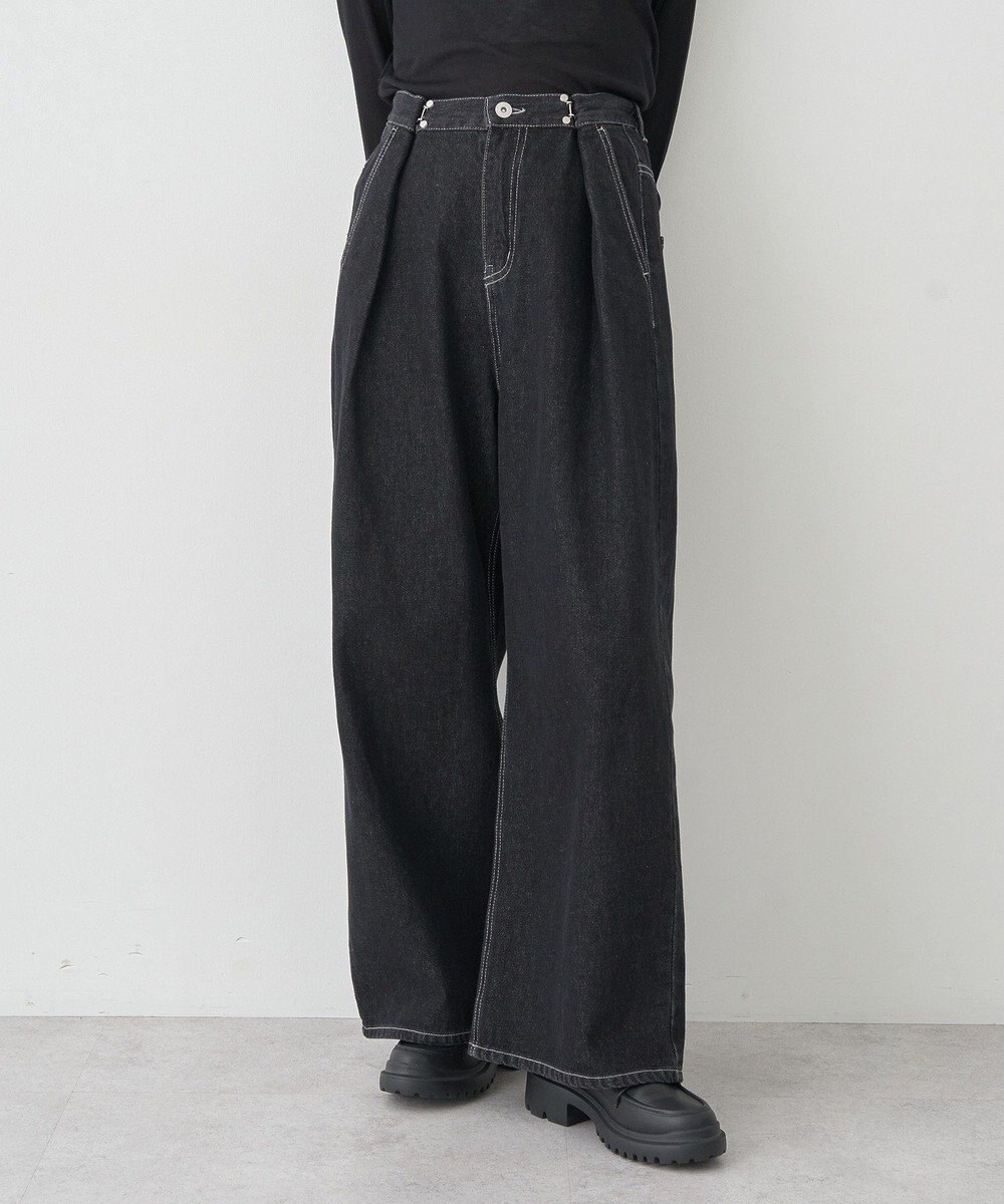 earth music&ecology タックホックデニムパンツ 