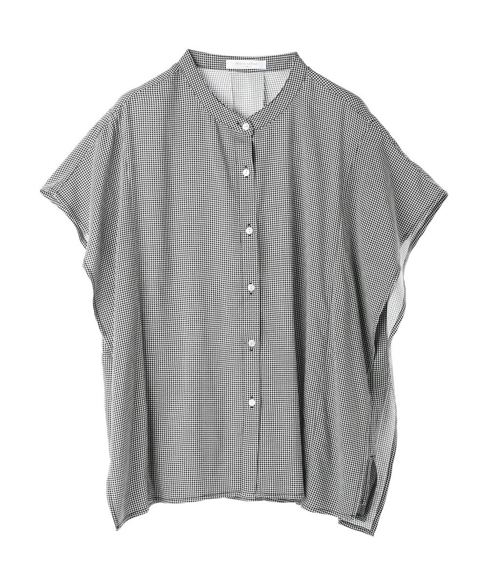 Green Parks 接触冷感　アソート柄ブラウス 