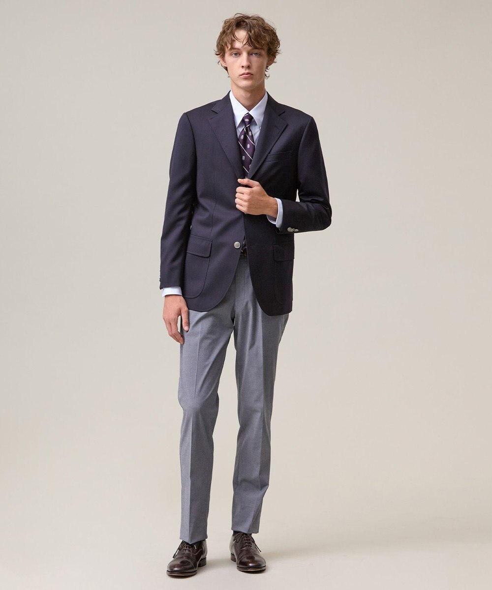 J.PRESS MEN 【定番】クリアサージ 3Bブレザー / 銀釦 / 総裏 / Authentic-Fit 