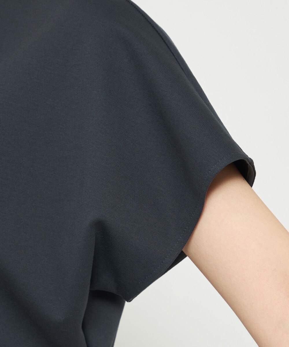 uncrave ダブルフェイスジャージー ドルマンスリーブリブトップス 