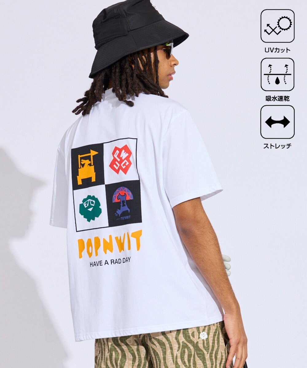 PW CIRCULUS 【吸水速乾 / UV遮蔽率99% UVカット / ストレッチ】【MEN】アニマルグラフィックモックT ゴルフ 