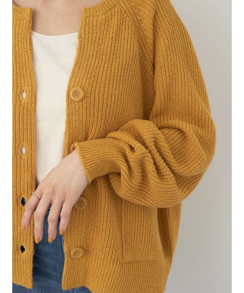 earth music&ecology ブークレーキーネックカーディガン 