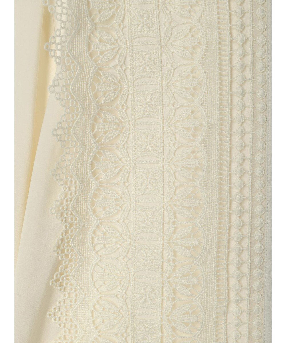 earth music&ecology フロントレースシフォンブラウス 