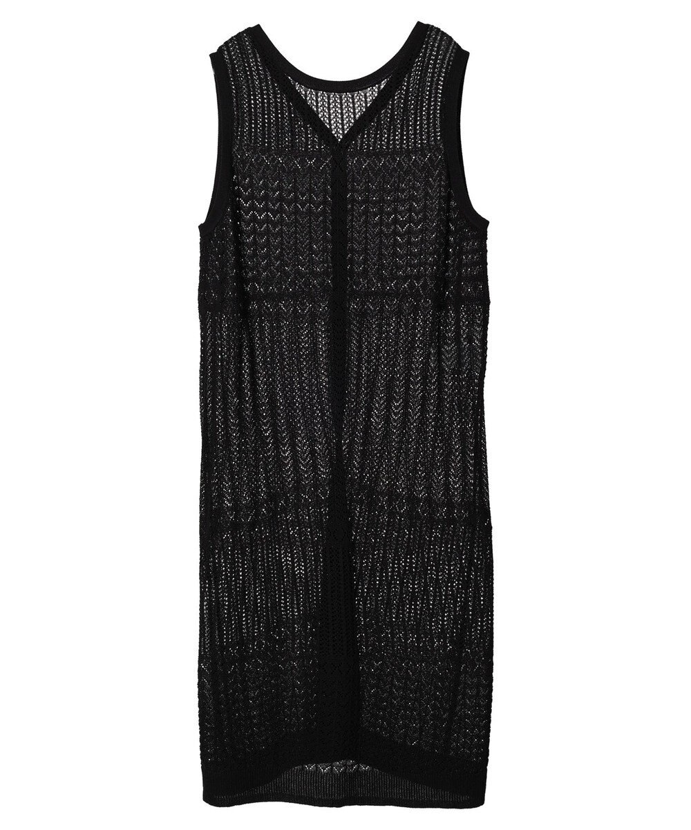 Green Parks すかし柄ロングベスト 