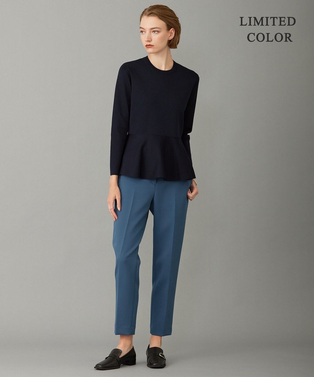 ICB 【洗える】シンセティックヤーン ペプラムニット 