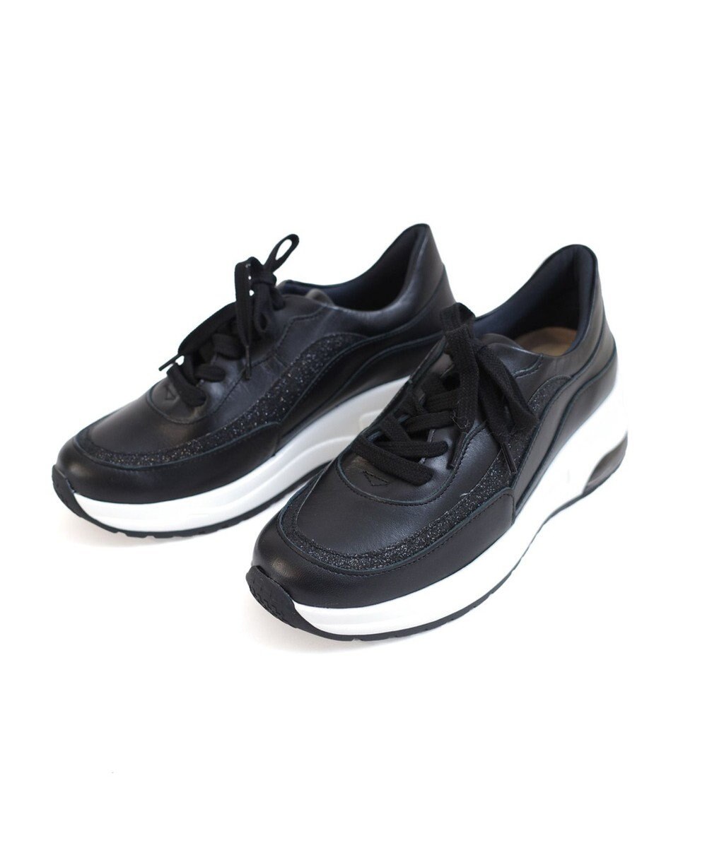 Pointer 日本製 本革厚底スニーカー 