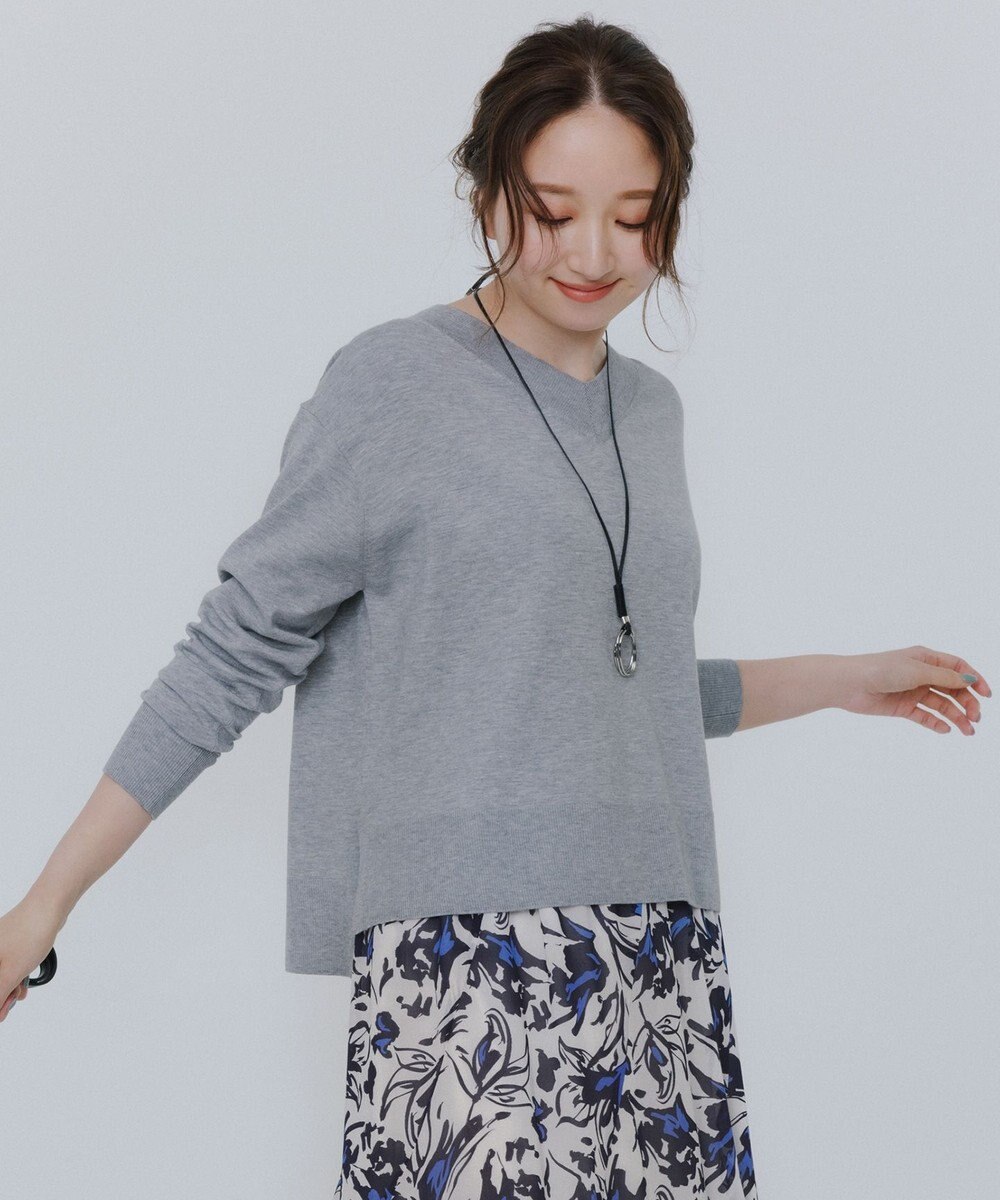 UNFILO L マイビューティ Vネック ニット 