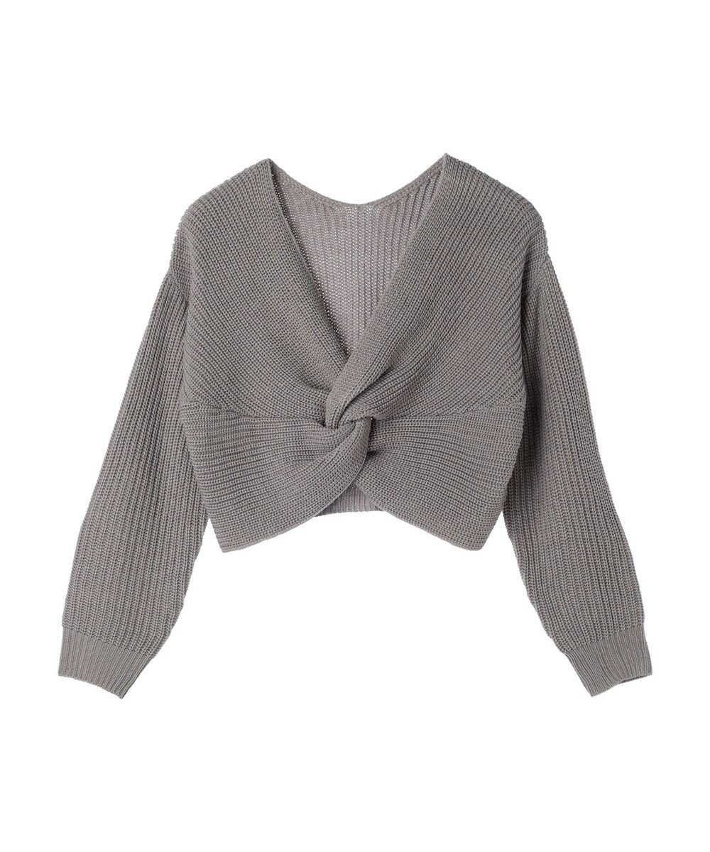 earth music&ecology ツイストデザインニット 