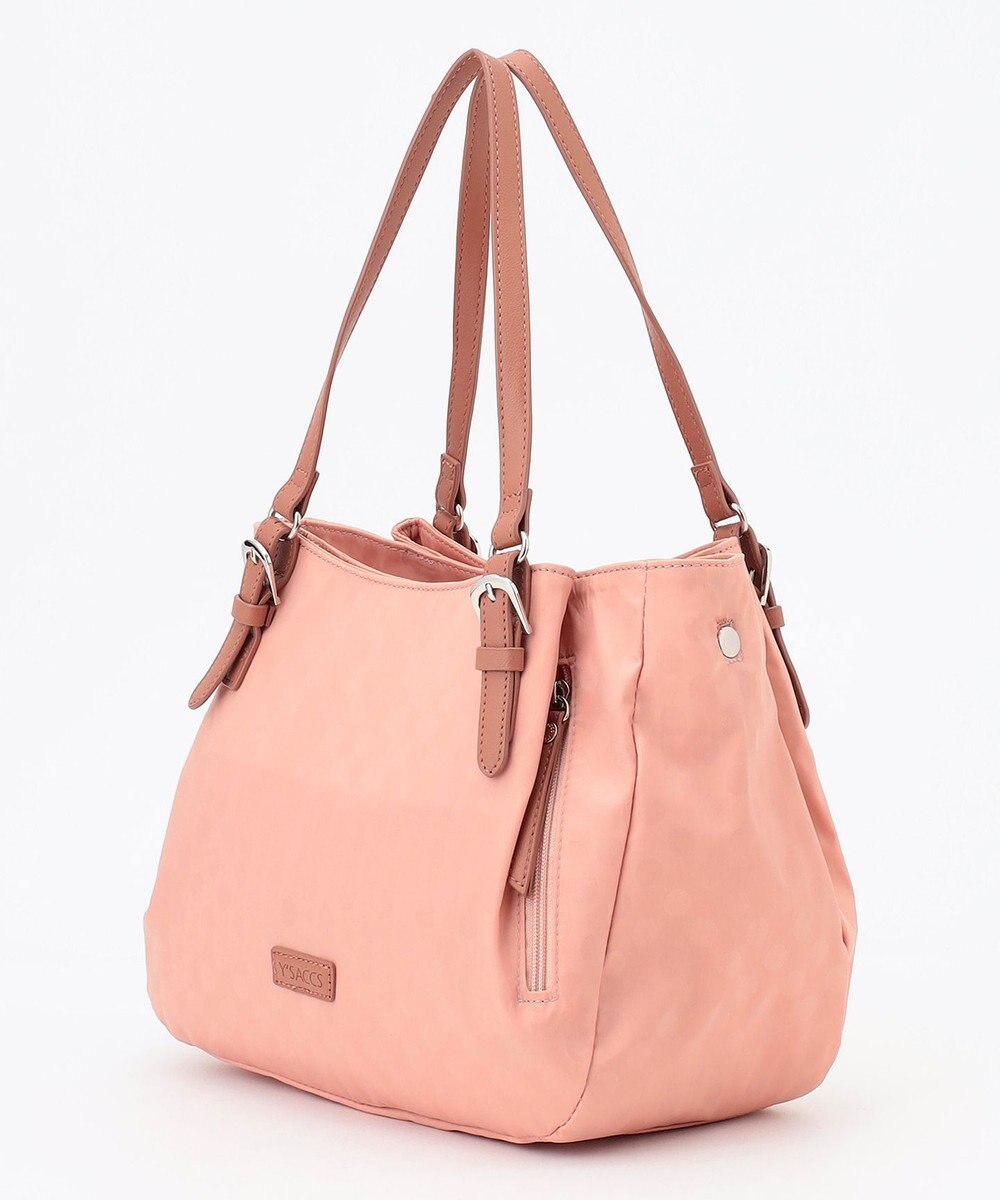 Y'SACCS ポーチ付きドットジャカードトート 