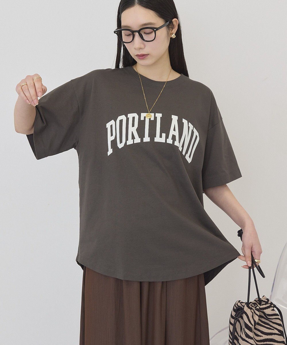 AMERICAN HOLIC PORTLAND裾ラウンドTシャツ 