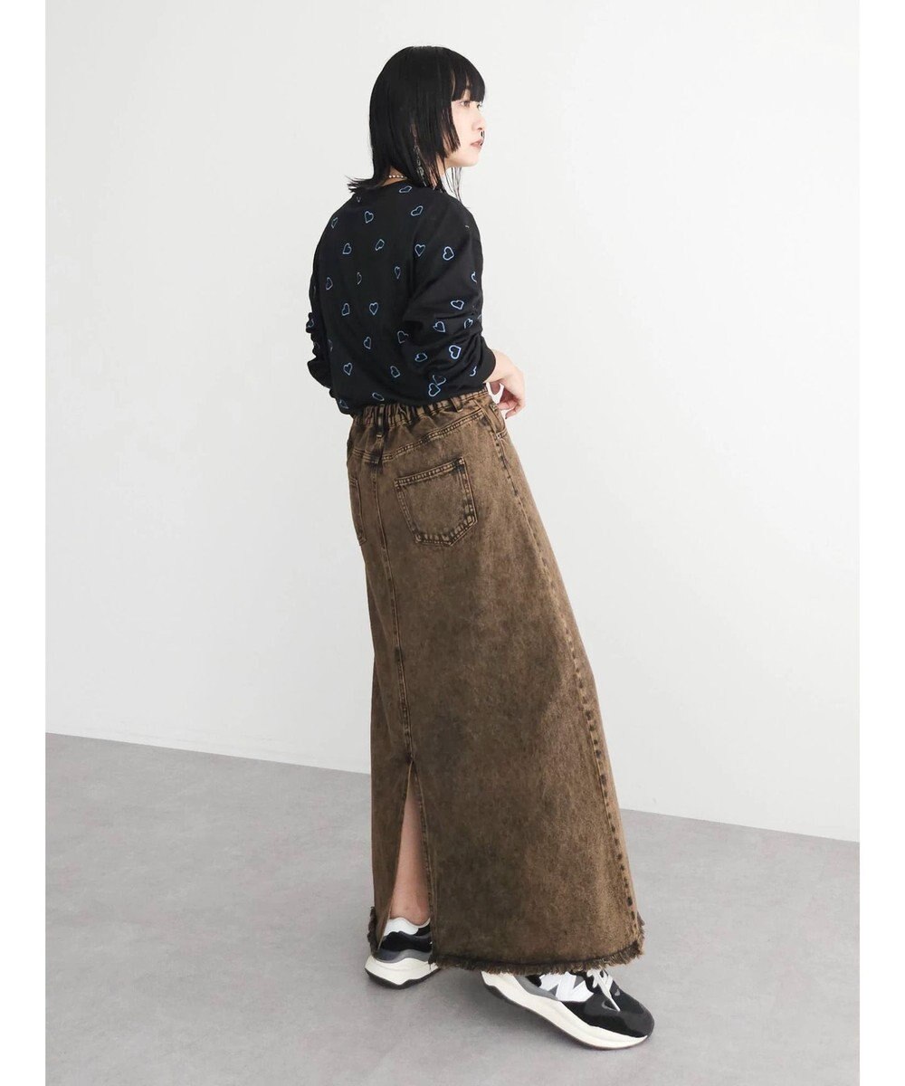 Green Parks ・Ｄｏｕｂｌｅ　Ｆｌａｇｓ　ハート刺繍ロンＴ 