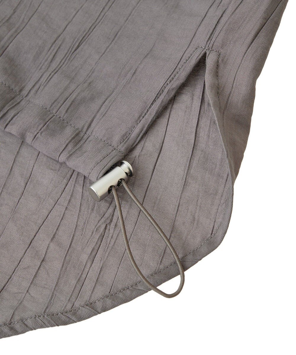 earth music&ecology 【接触冷感】裾ドロストフレンチスリーブシャツ 