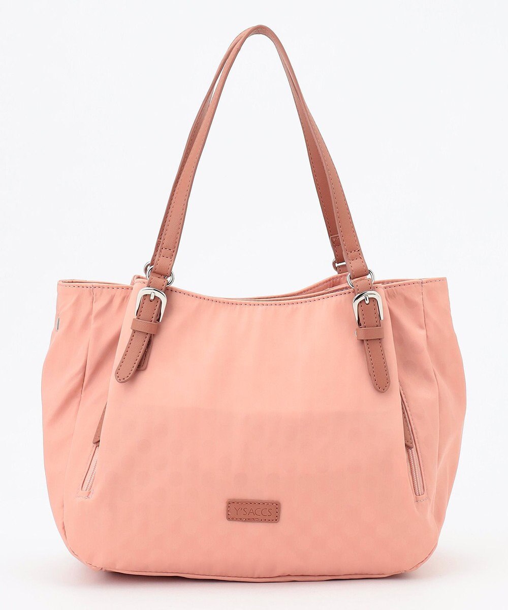 Y'SACCS ポーチ付きドットジャカードトート 